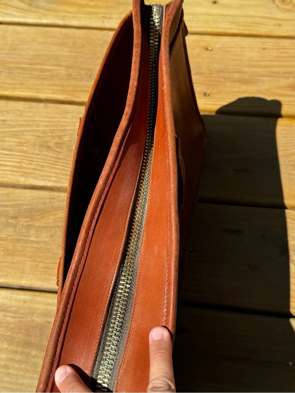 Vintage Coach USA Brown Leather Briefcase 7644